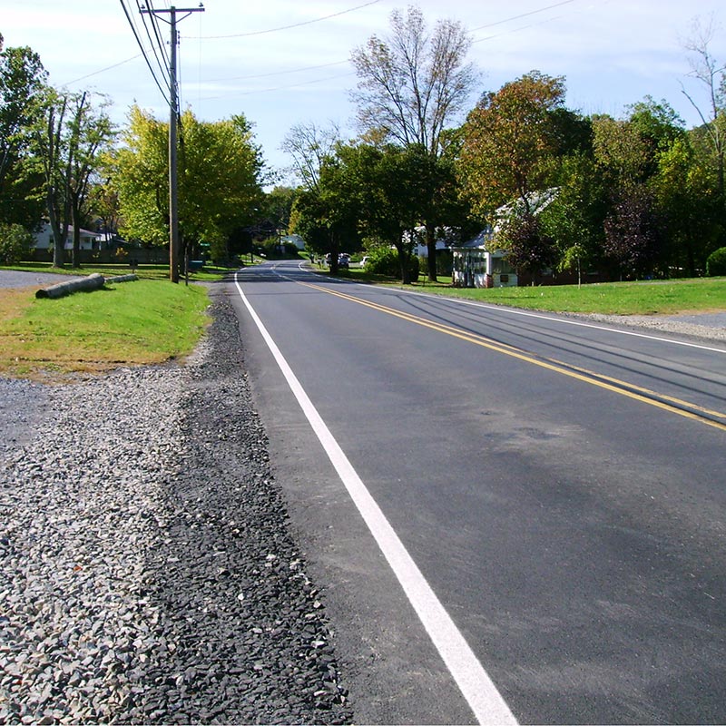 Newly paved road